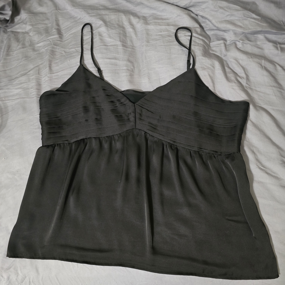 Express Black Satin Camisole Top